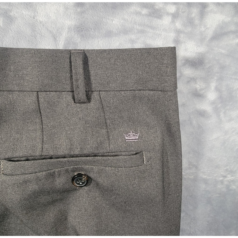 Peter Millar Mens 38x32 Wicking Dress Pants Polyester Gray Flat Front - Picture 11 of 13